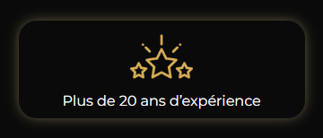 20 ans d'expérience